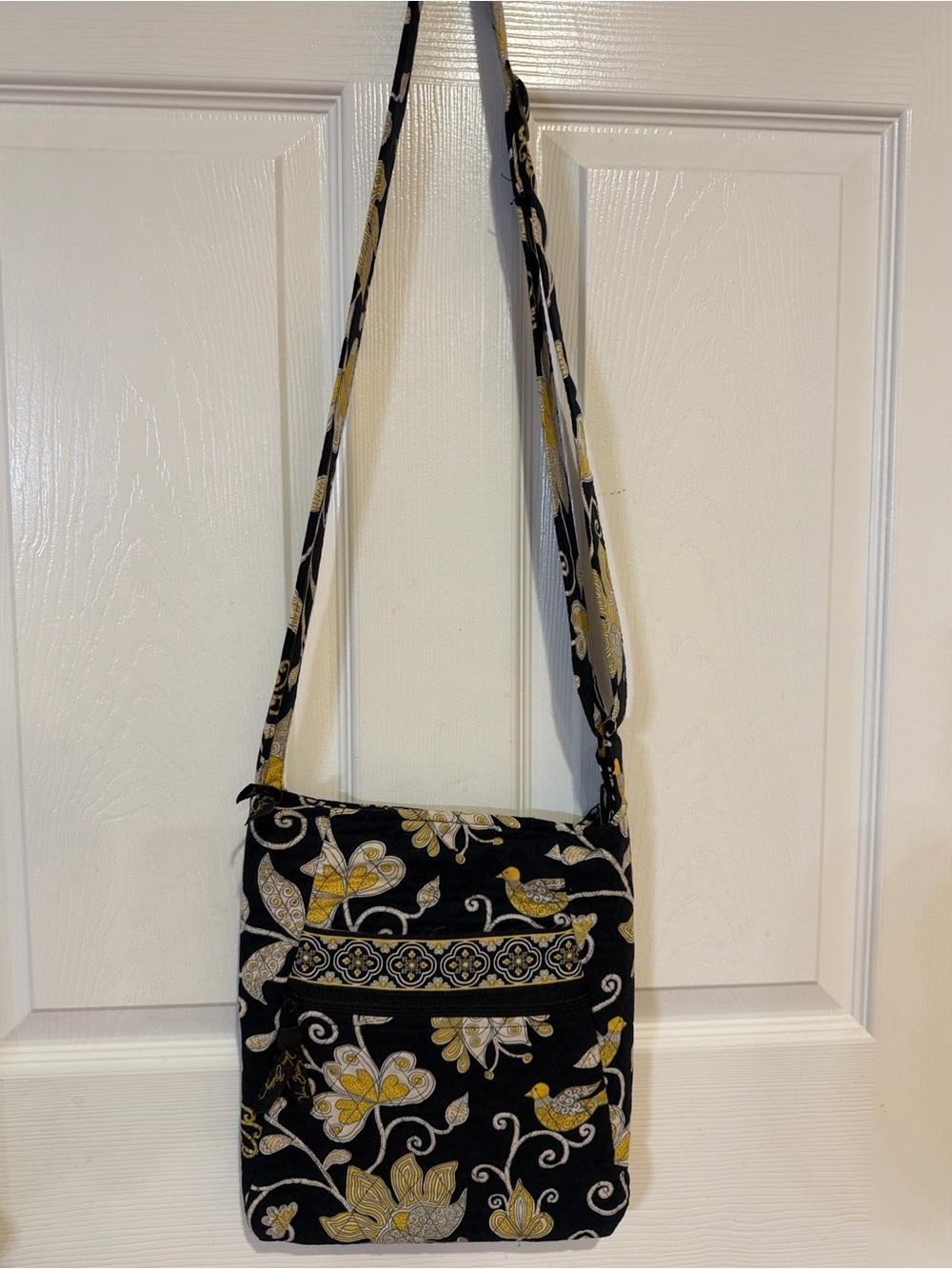 Vera Bradley “Yellow Bird” Hipster Crossbody-Quilted Cotton -Retired 2008